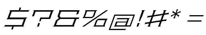 Staten XXExpandedLightOblique Instance Font OTHER CHARS
