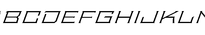 Staten XXExpandedLightOblique Instance Font UPPERCASE