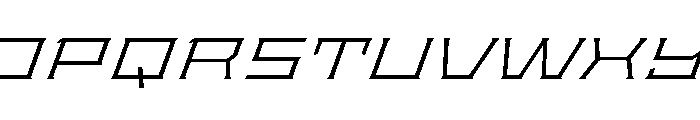 Staten XXExpandedLightOblique Instance Font UPPERCASE