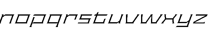 Staten XXExpandedLightOblique Instance Font LOWERCASE
