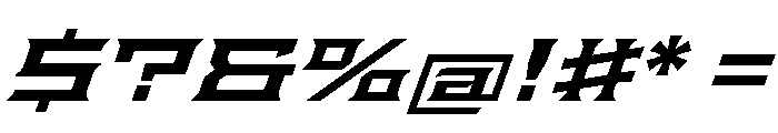 Staten XXExpandedSemiboldOblique Instance Font OTHER CHARS