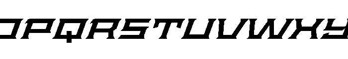 Staten XXExpandedSemiboldOblique Instance Font UPPERCASE
