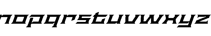Staten XXExpandedSemiboldOblique Instance Font LOWERCASE
