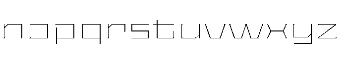 Staten XXExpandedThin Instance Font LOWERCASE