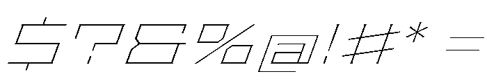 Staten XXExpandedThinOblique Instance Font OTHER CHARS