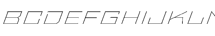 Staten XXExpandedThinOblique Instance Font UPPERCASE