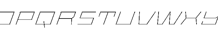 Staten XXExpandedThinOblique Instance Font UPPERCASE