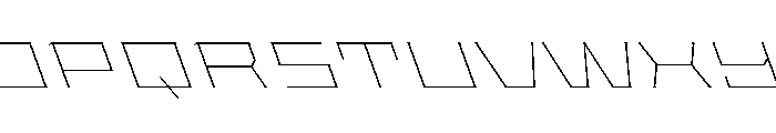 Staten XXExpandedThinReverse Instance Font UPPERCASE