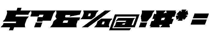 Staten XXExpandedUltraOblique Instance Font OTHER CHARS