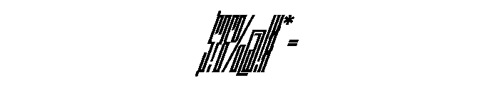 Staten XXXCompressedBoldOblique Instance Font OTHER CHARS