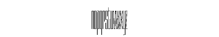 Staten XXXCompressedExtraLight Instance Font LOWERCASE