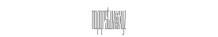 Staten XXXCompressedHairline Instance Font LOWERCASE