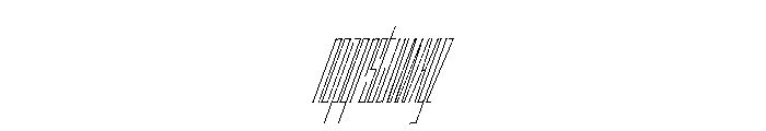 Staten XXXCompressedHairlineOblique Instance Font LOWERCASE