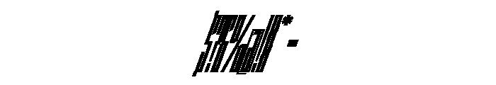 Staten XXXCompressedUltraOblique Instance Font OTHER CHARS
