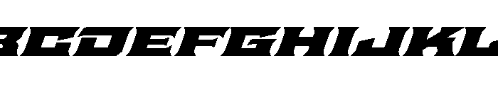 Staten XXXExpandedBlackOblique Instance Font UPPERCASE