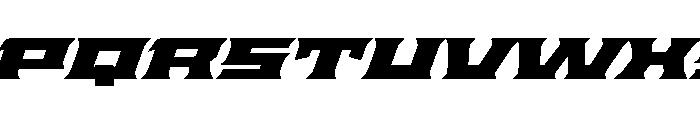 Staten XXXExpandedBlackOblique Instance Font UPPERCASE