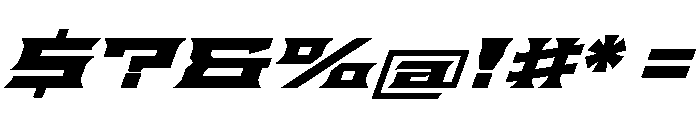 Staten XXXExpandedBoldOblique Instance Font OTHER CHARS