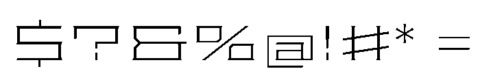 Staten XXXExpandedExtraLight Instance Font OTHER CHARS
