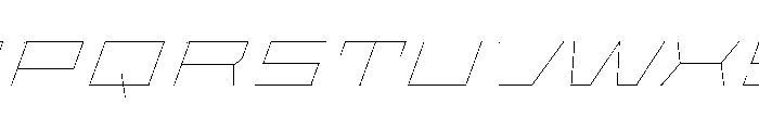 Staten XXXExpandedHairlineOblique Instance Font UPPERCASE