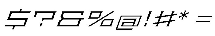 Staten XXXExpandedLightOblique Instance Font OTHER CHARS