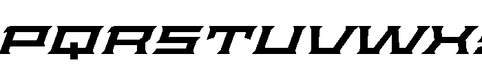 Staten XXXExpandedSemiboldOblique Instance Font UPPERCASE