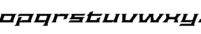 Staten XXXExpandedSemiboldOblique Instance Font LOWERCASE