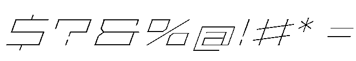 Staten XXXExpandedThinOblique Instance Font OTHER CHARS