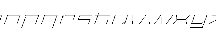 Staten XXXExpandedThinOblique Instance Font LOWERCASE