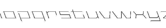 Staten XXXExpandedThinReverse Instance Font LOWERCASE
