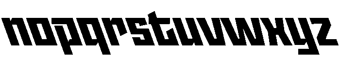StatenSans BlackReverse Instance Font LOWERCASE