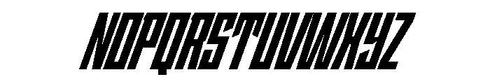 StatenSans CompressedBlackObliqueOblique Instance Font UPPERCASE