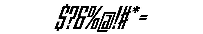 StatenSans CompressedBoldObliqueOblique Instance Font OTHER CHARS