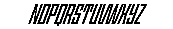 StatenSans CompressedBoldObliqueOblique Instance Font UPPERCASE