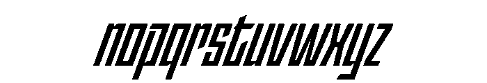 StatenSans CompressedBoldObliqueOblique Instance Font LOWERCASE