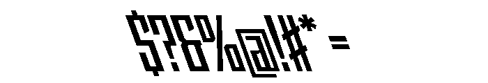 StatenSans CompressedBoldReverse Instance Font OTHER CHARS