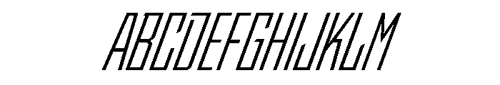 StatenSans CompressedBookObliqueOblique Instance Font UPPERCASE