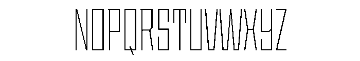 StatenSans CompressedExtraLight Instance Font UPPERCASE
