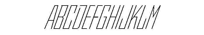 StatenSans CompressedExtraLightObliqueOblique Instance Font UPPERCASE