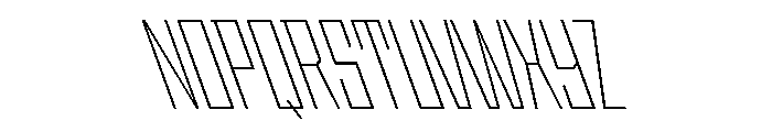 StatenSans CompressedExtraLightReverse Instance Font UPPERCASE