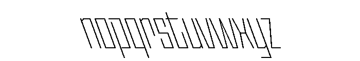 StatenSans CompressedExtraLightReverse Instance Font LOWERCASE