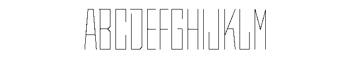 StatenSans CompressedHairline Instance Font UPPERCASE