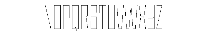StatenSans CompressedHairline Instance Font UPPERCASE