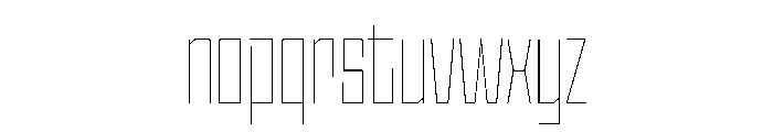 StatenSans CompressedHairline Instance Font LOWERCASE