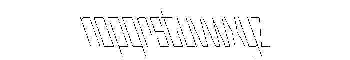StatenSans CompressedHairlineReverse Instance Font LOWERCASE
