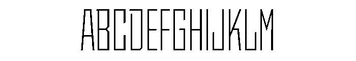 StatenSans CompressedLight Instance Font UPPERCASE
