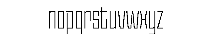 StatenSans CompressedLight Instance Font LOWERCASE
