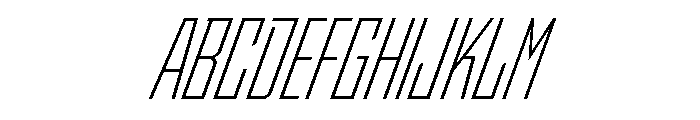 StatenSans CompressedLightObliqueOblique Instance Font UPPERCASE