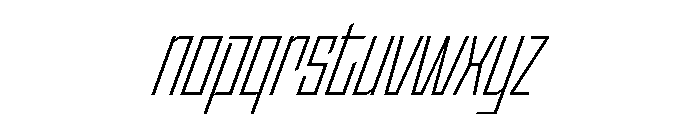 StatenSans CompressedLightObliqueOblique Instance Font LOWERCASE
