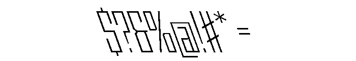 StatenSans CompressedLightReverse Instance Font OTHER CHARS