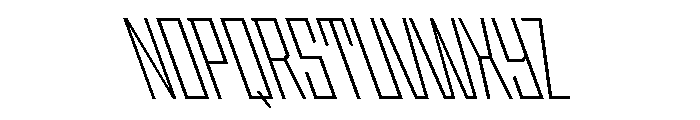 StatenSans CompressedLightReverse Instance Font UPPERCASE